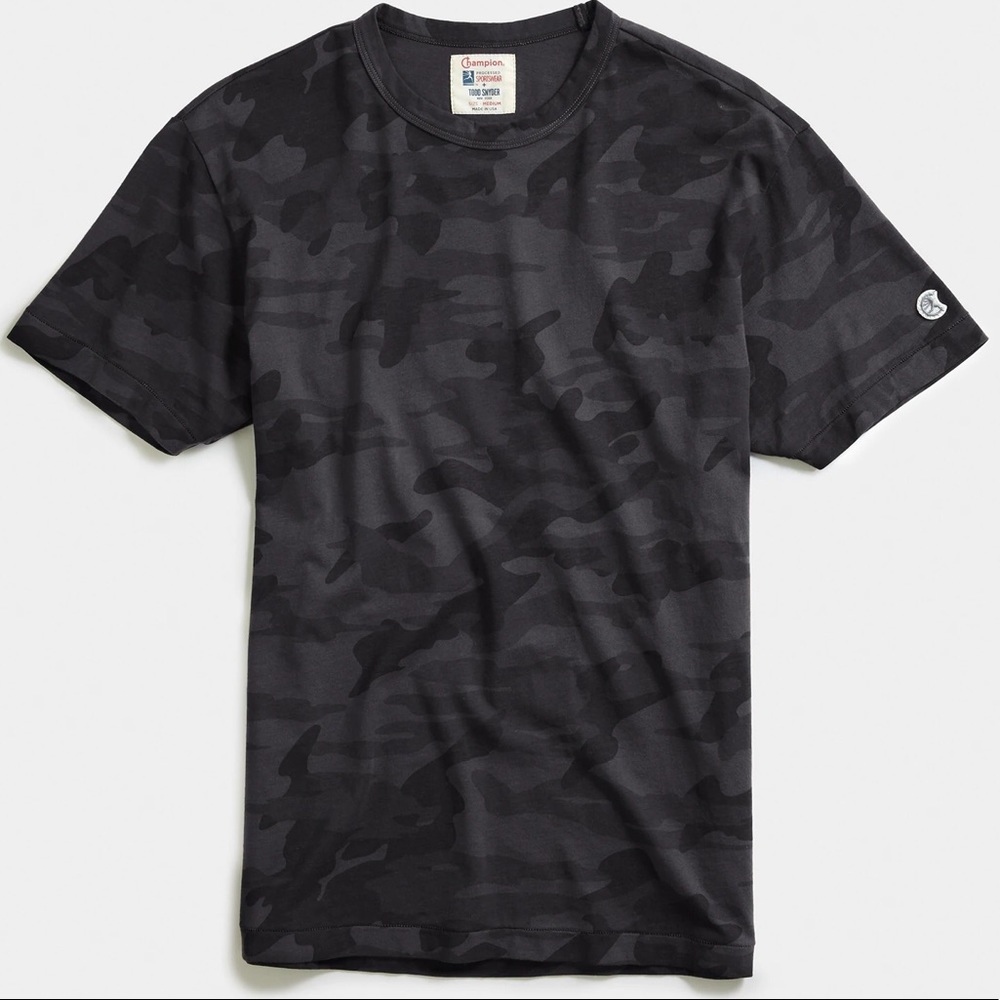 Todd Snyder + Champion black camouflage t-shirt NWT  Sz XL